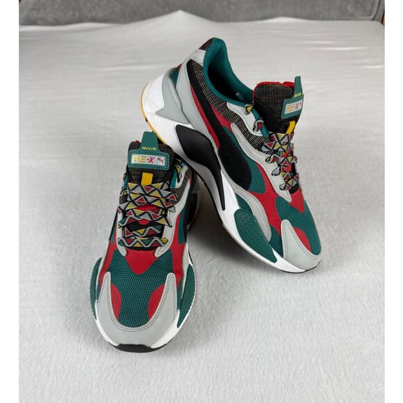 PUMA Other - PUMA RS-X3 Mix Men's Sneakers Teal Green Red Multicolor Size 8.5